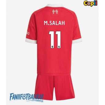 Liverpool Mohamed Salah #11 Echipament de Fotbal Replică 2025-26 Copii Acasa (+ Șorturi)
